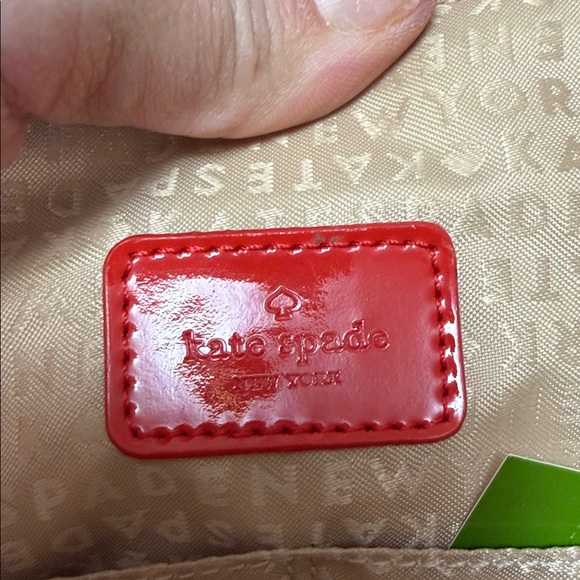 Kate Spade Glossy Red Tote W/ Matching Wallet NWT - Picture 15 of 17